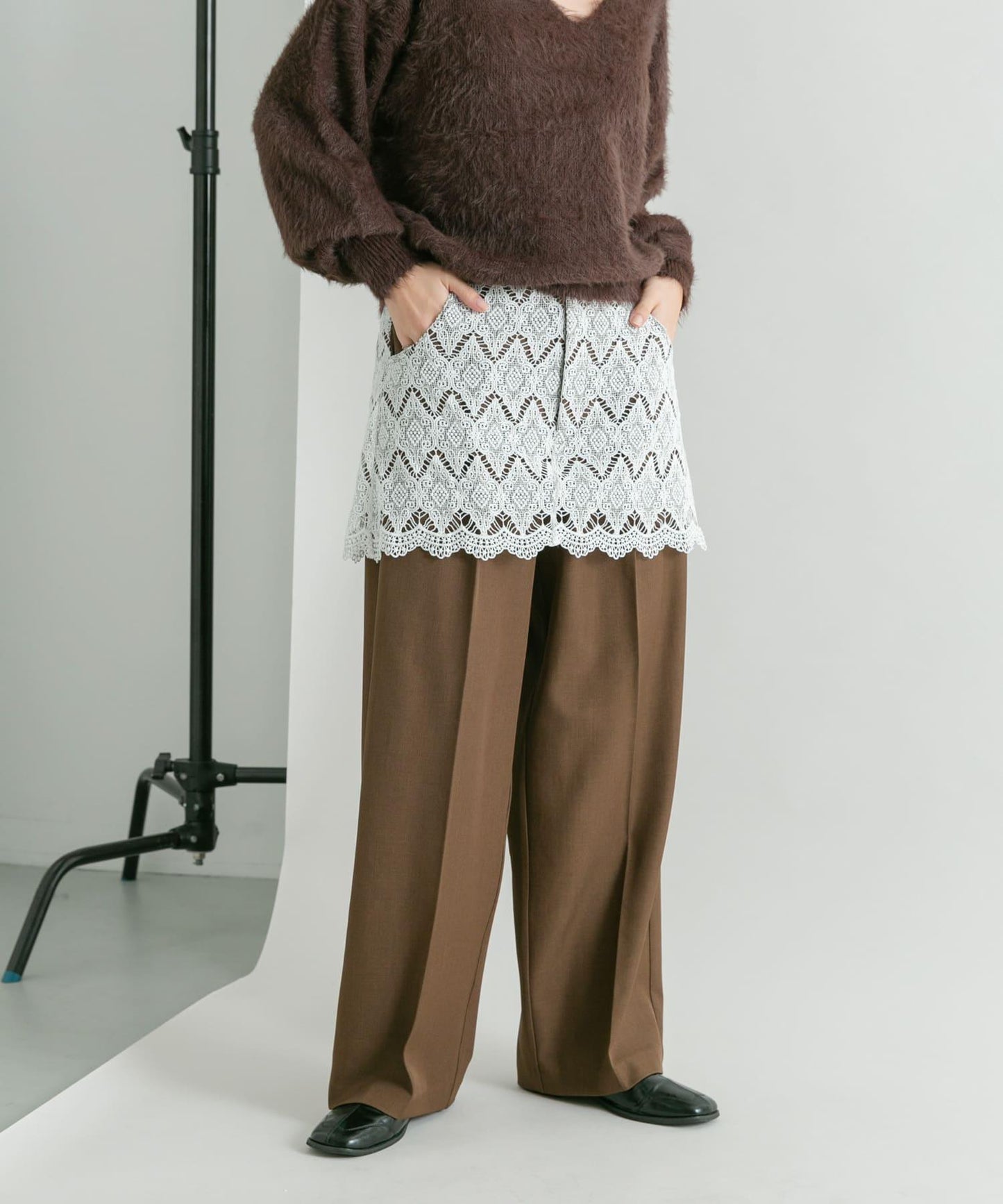 蕾絲疊層褲