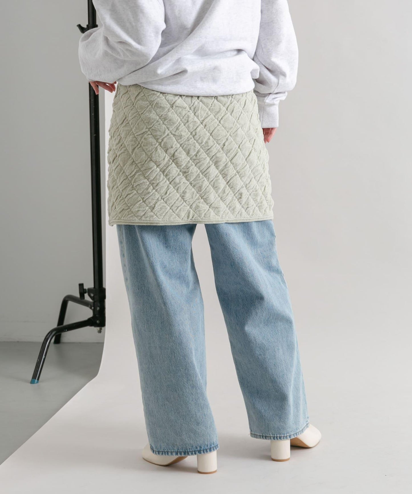 絎縫針織半身裙