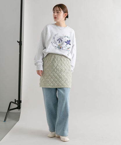 絎縫針織半身裙