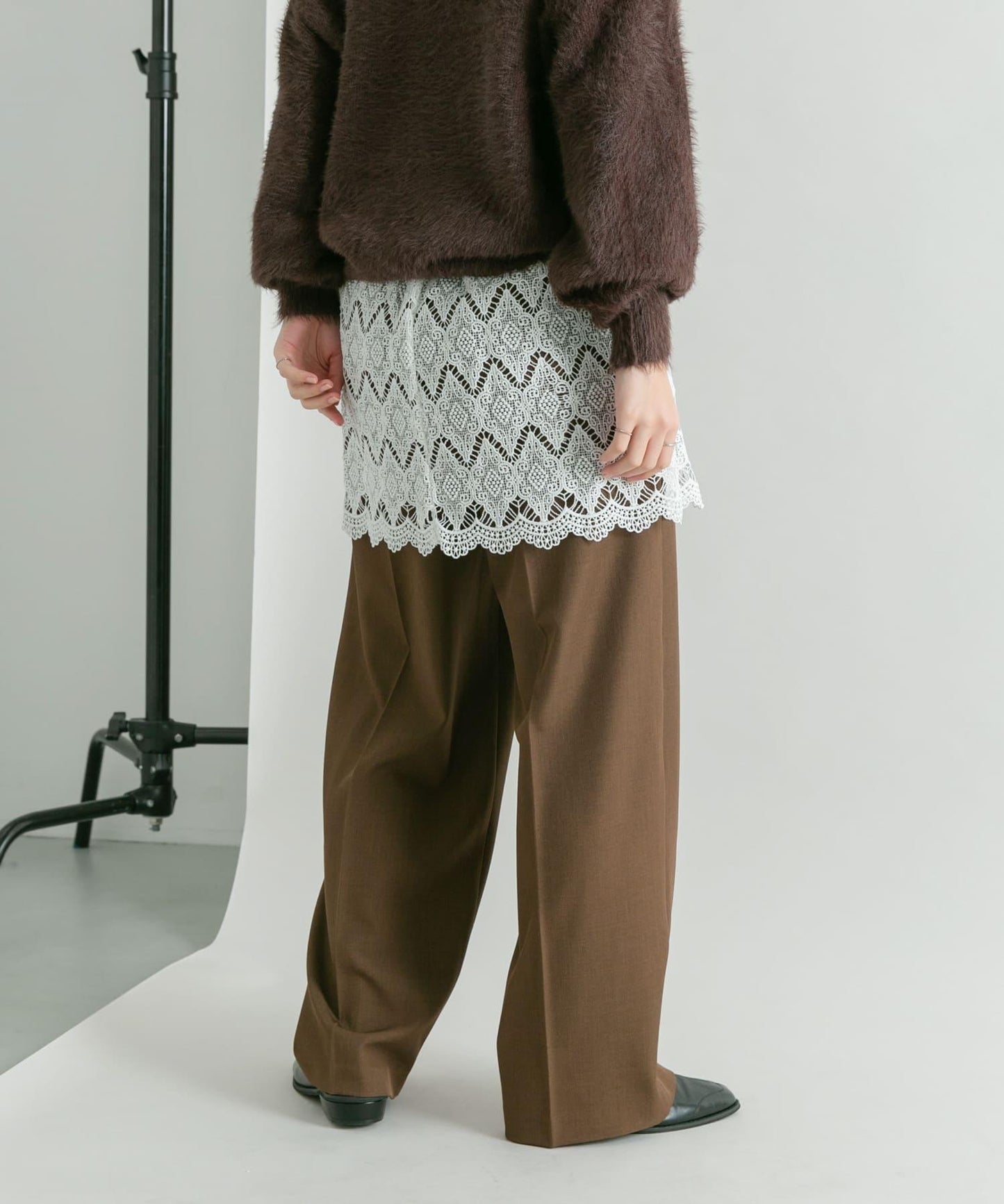 蕾絲疊層褲