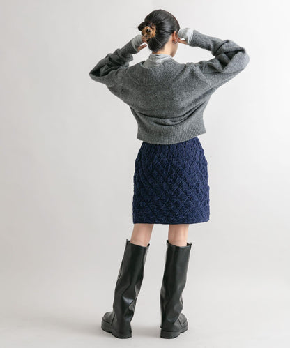 絎縫針織半身裙