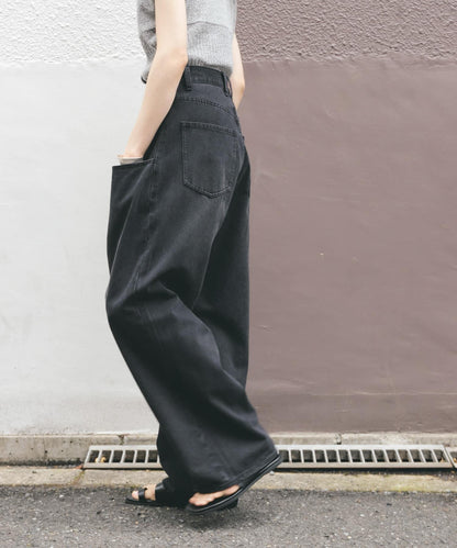「部分色」「3尺碼可選」大口袋設計牛仔褲