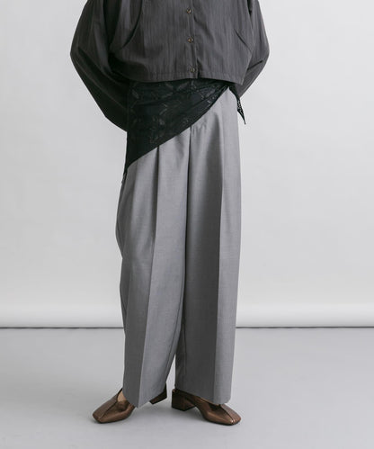 蕾絲圍巾套裝長褲