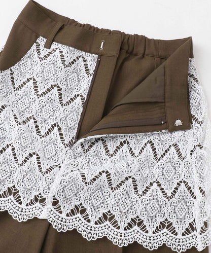 蕾絲疊層褲