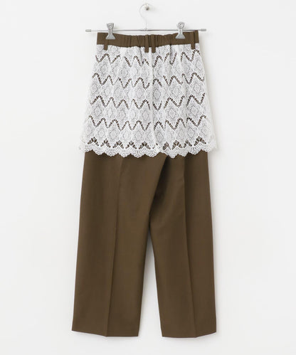 蕾絲疊層褲
