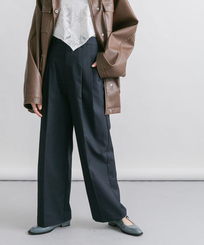 蕾絲圍巾套裝長褲