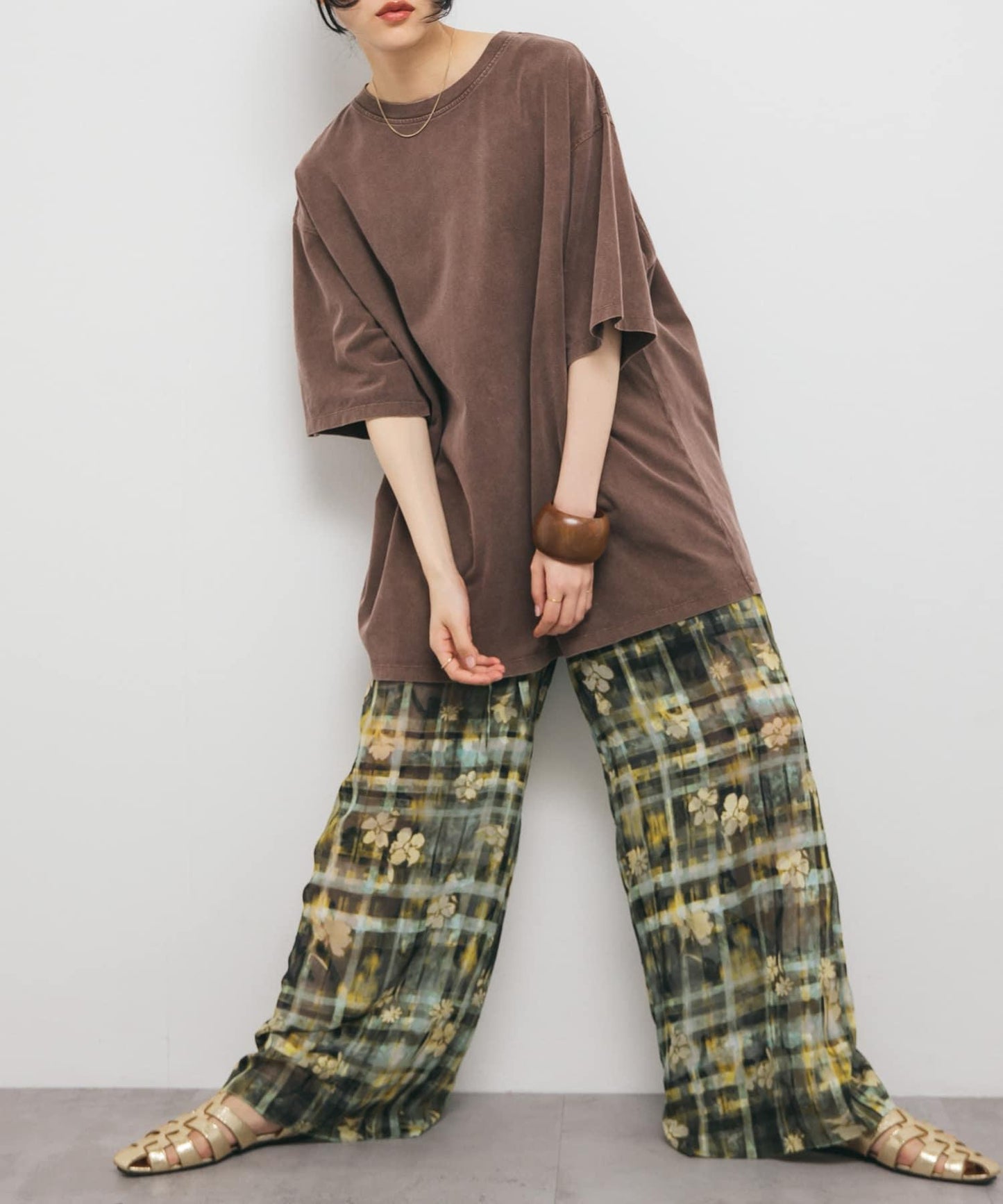 復古風格寬鬆T恤