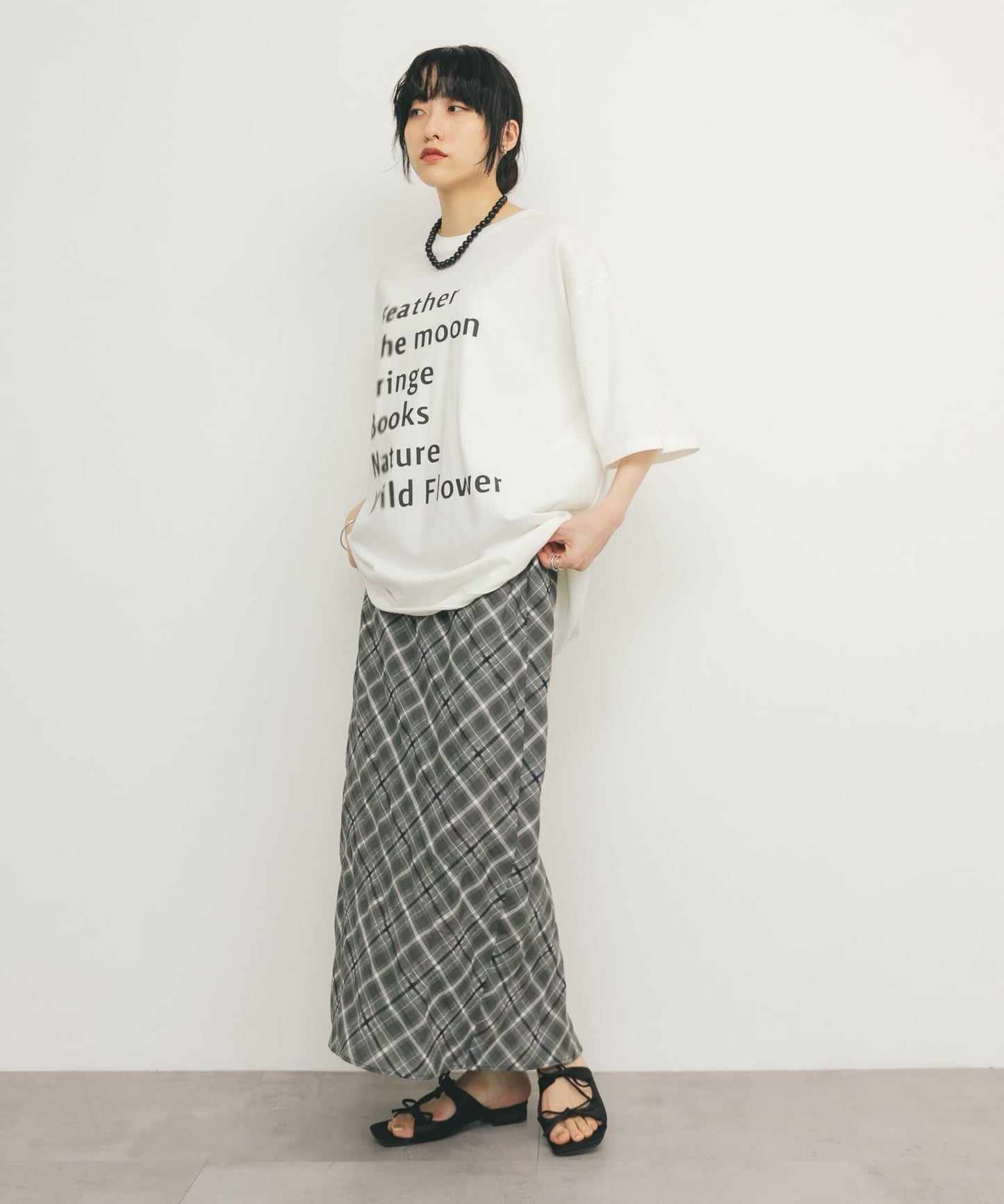 復古風格寬鬆T恤