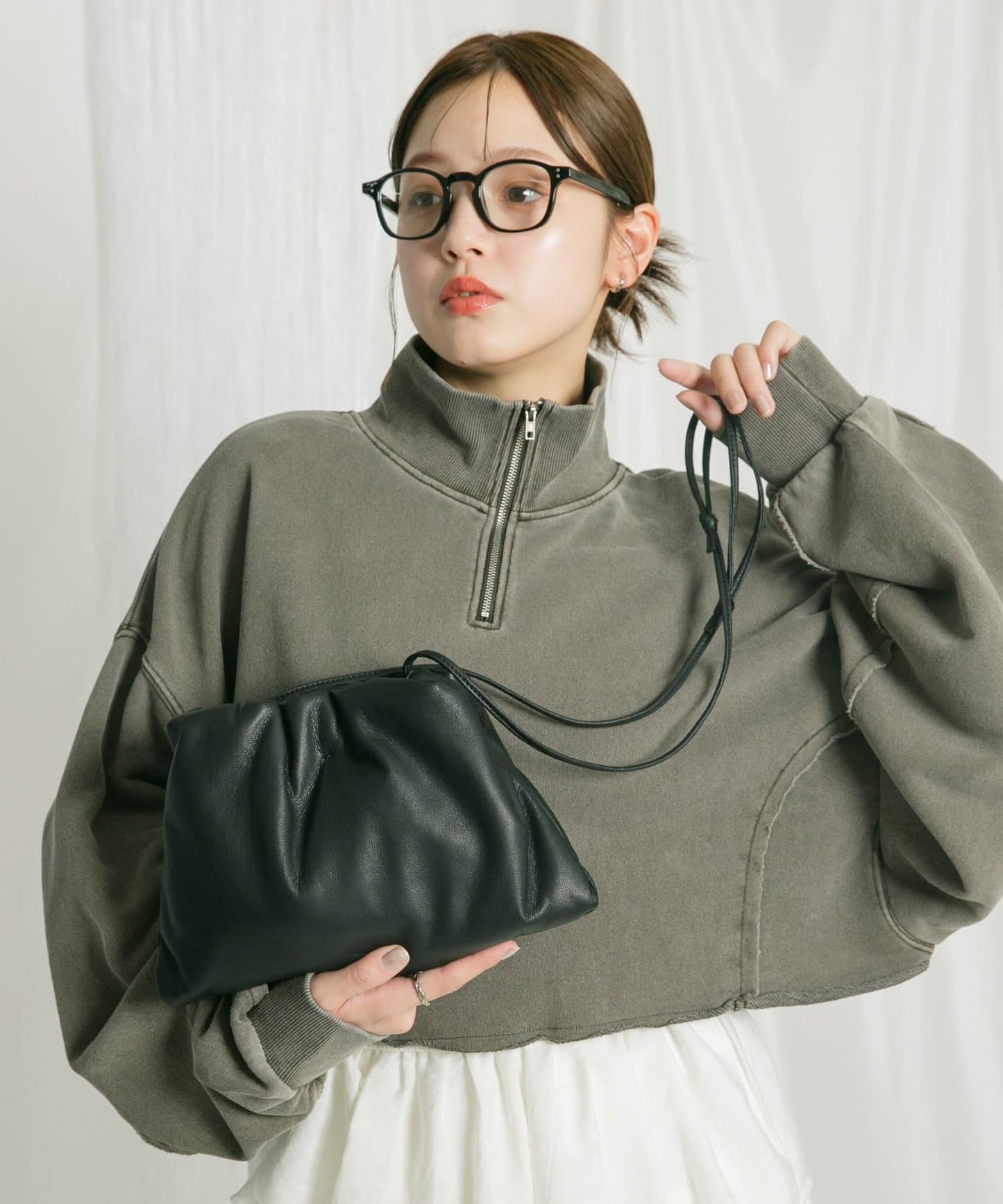 球形鏈條褶皺手提包