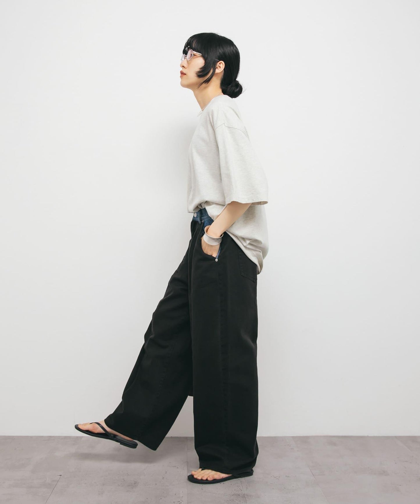 復古風格寬鬆T恤