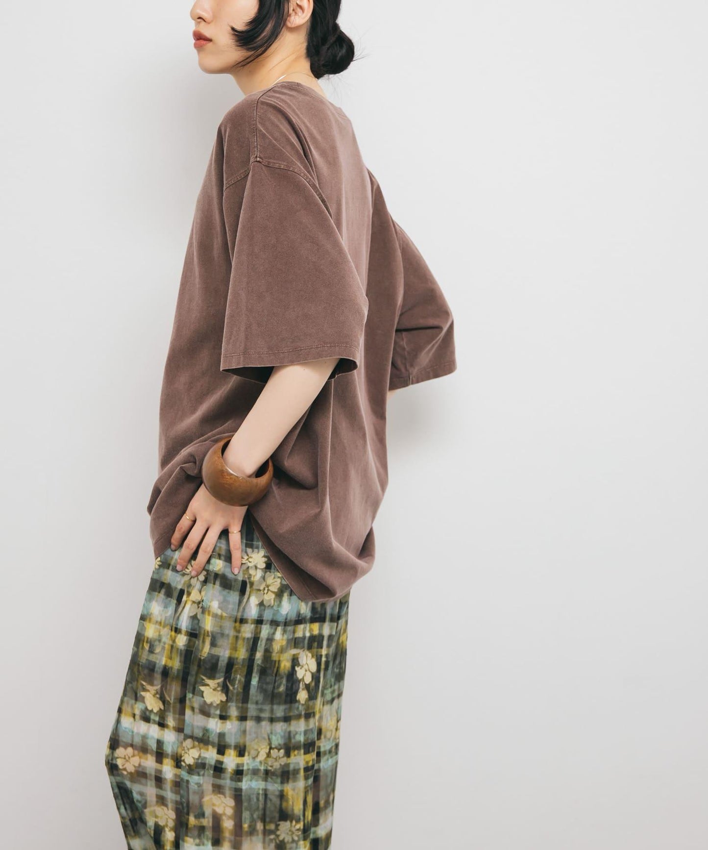 復古風格寬鬆T恤