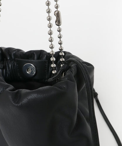 球形鏈條褶皺手提包