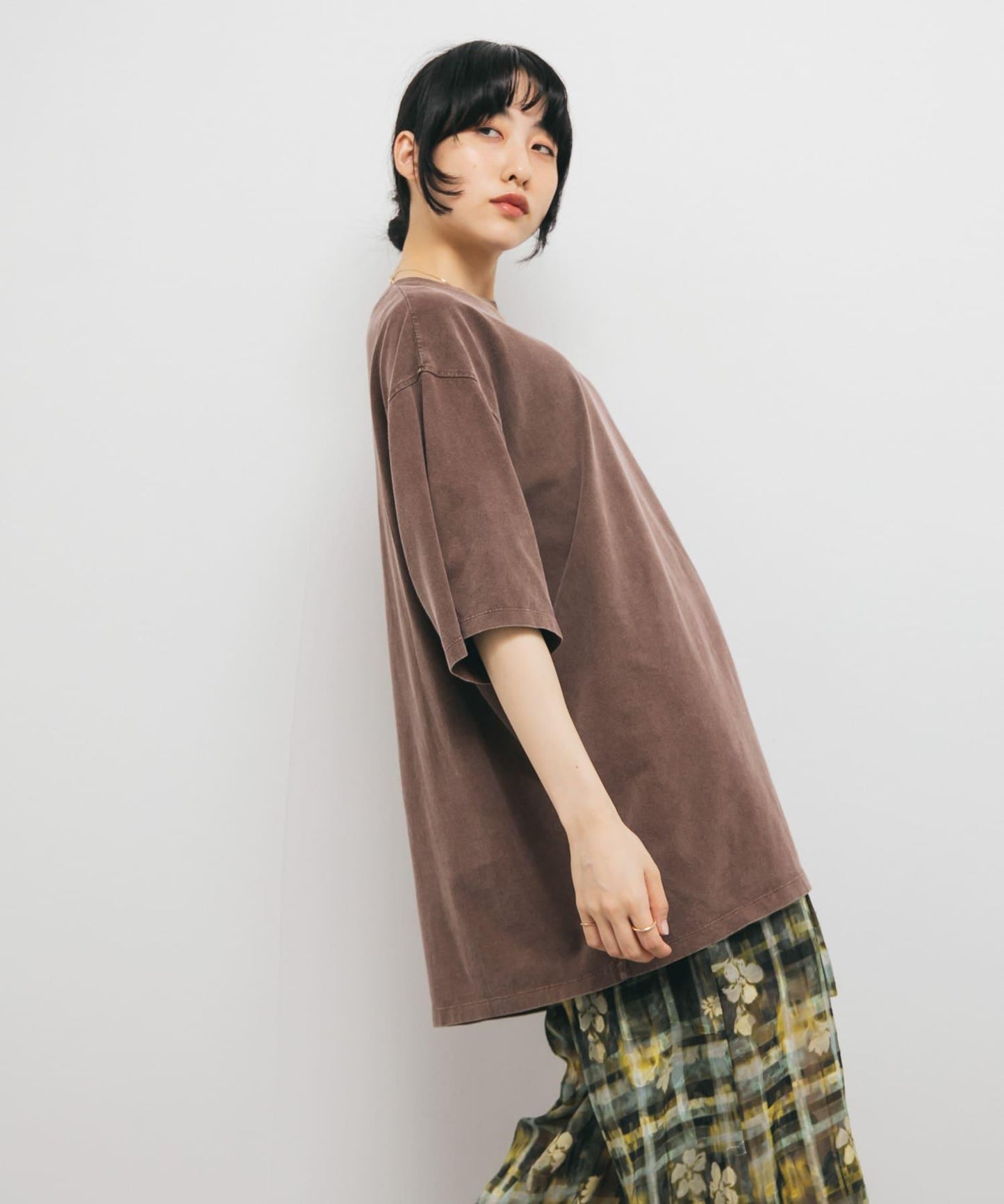 復古風格寬鬆T恤