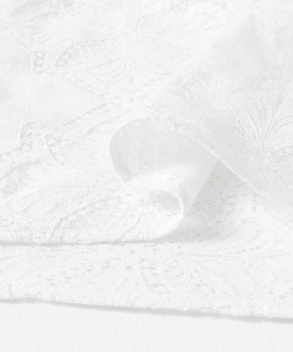 蕾絲圍巾套裝長褲