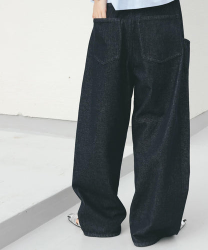 「部分色」「3尺碼可選」大口袋設計牛仔褲