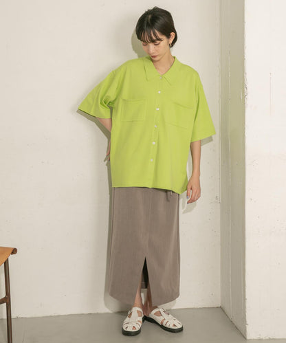 寬鬆版型針織襯衫