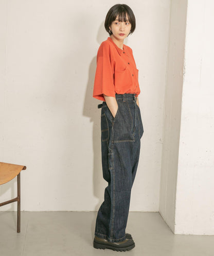 寬鬆版型針織襯衫