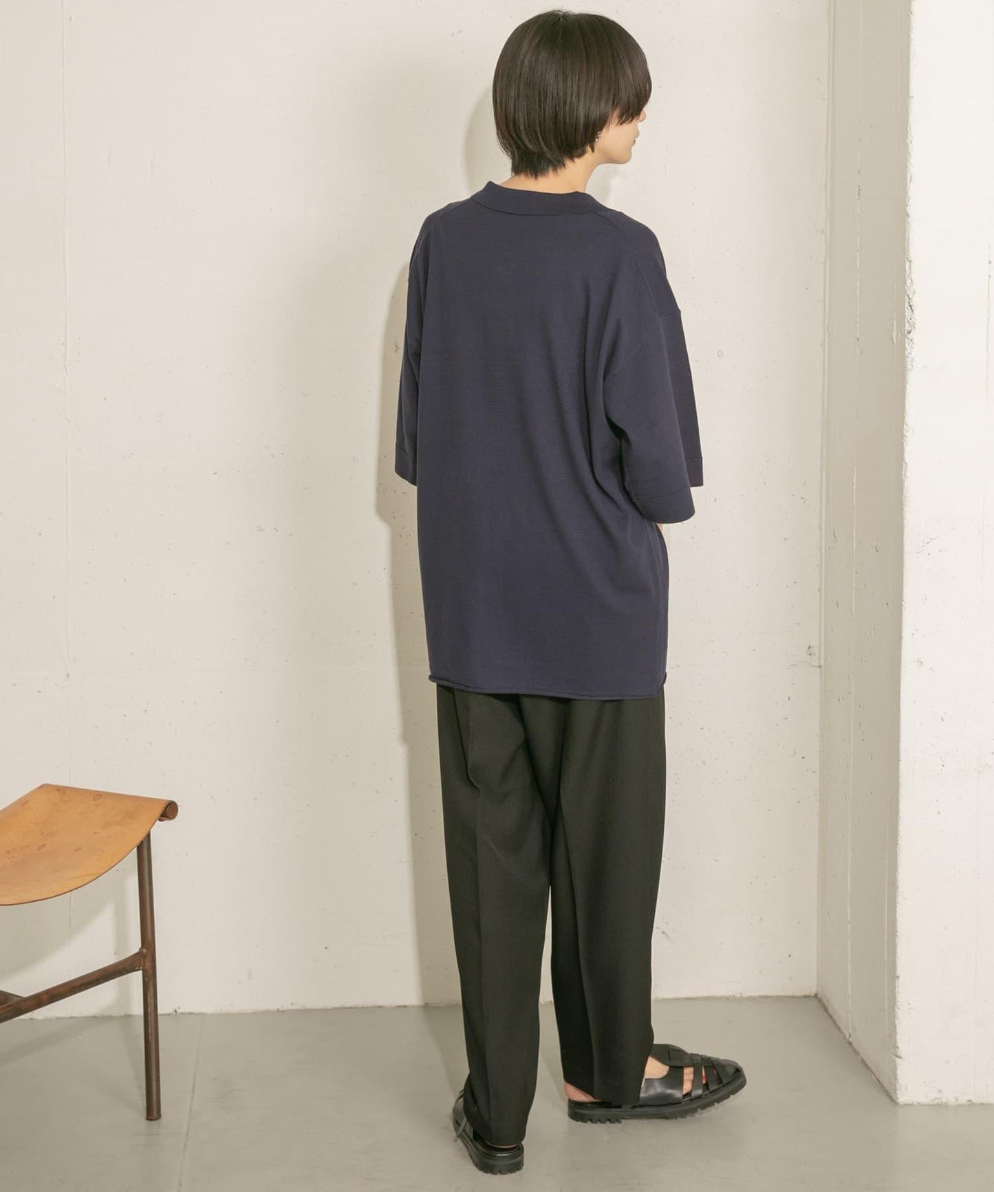 中線寬鬆西裝褲