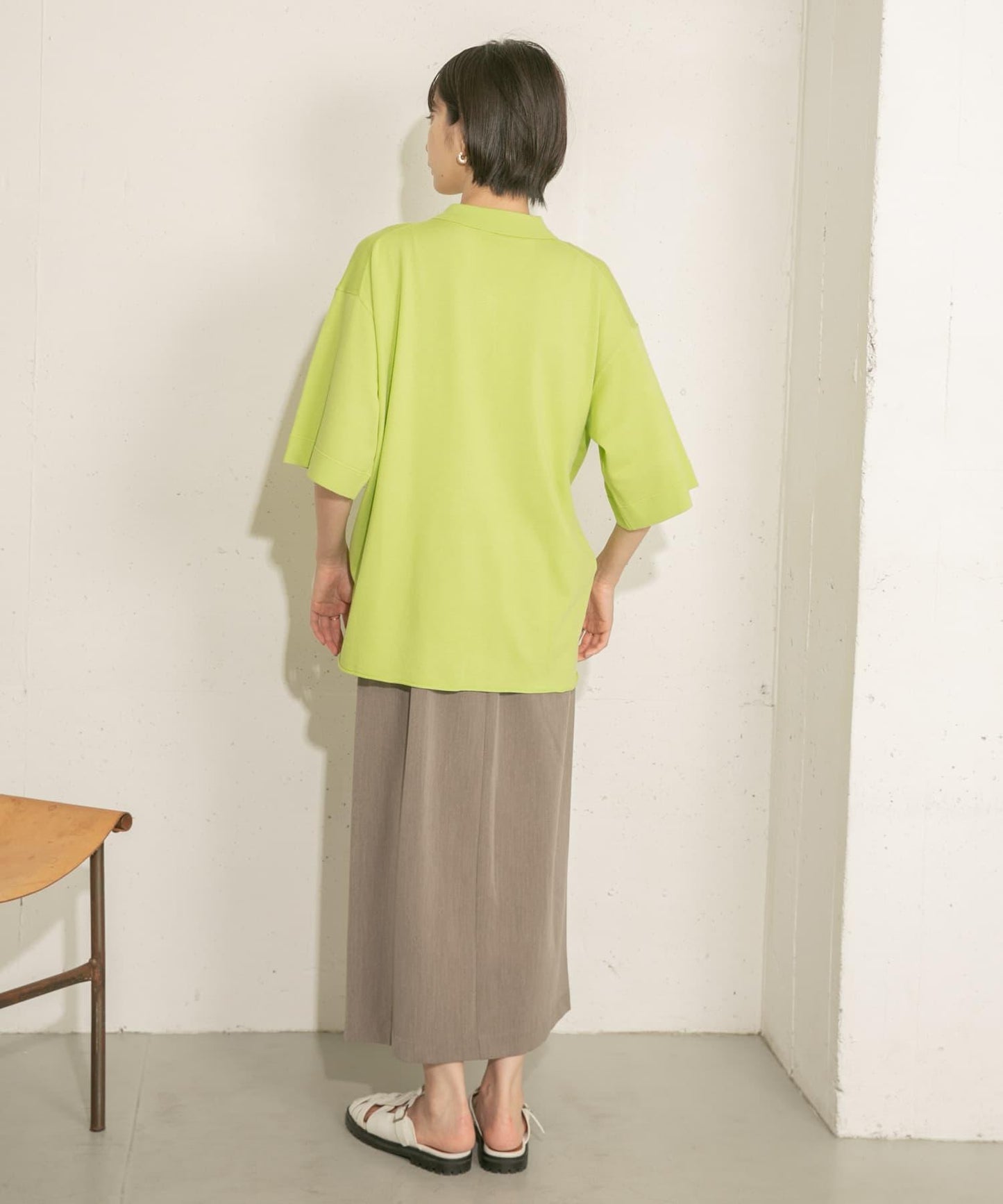 寬鬆版型針織襯衫