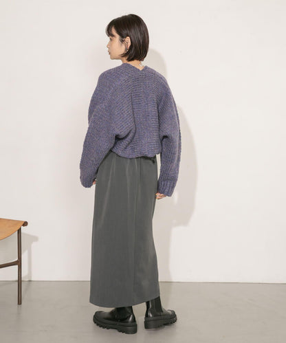 粗針短款針織開衫