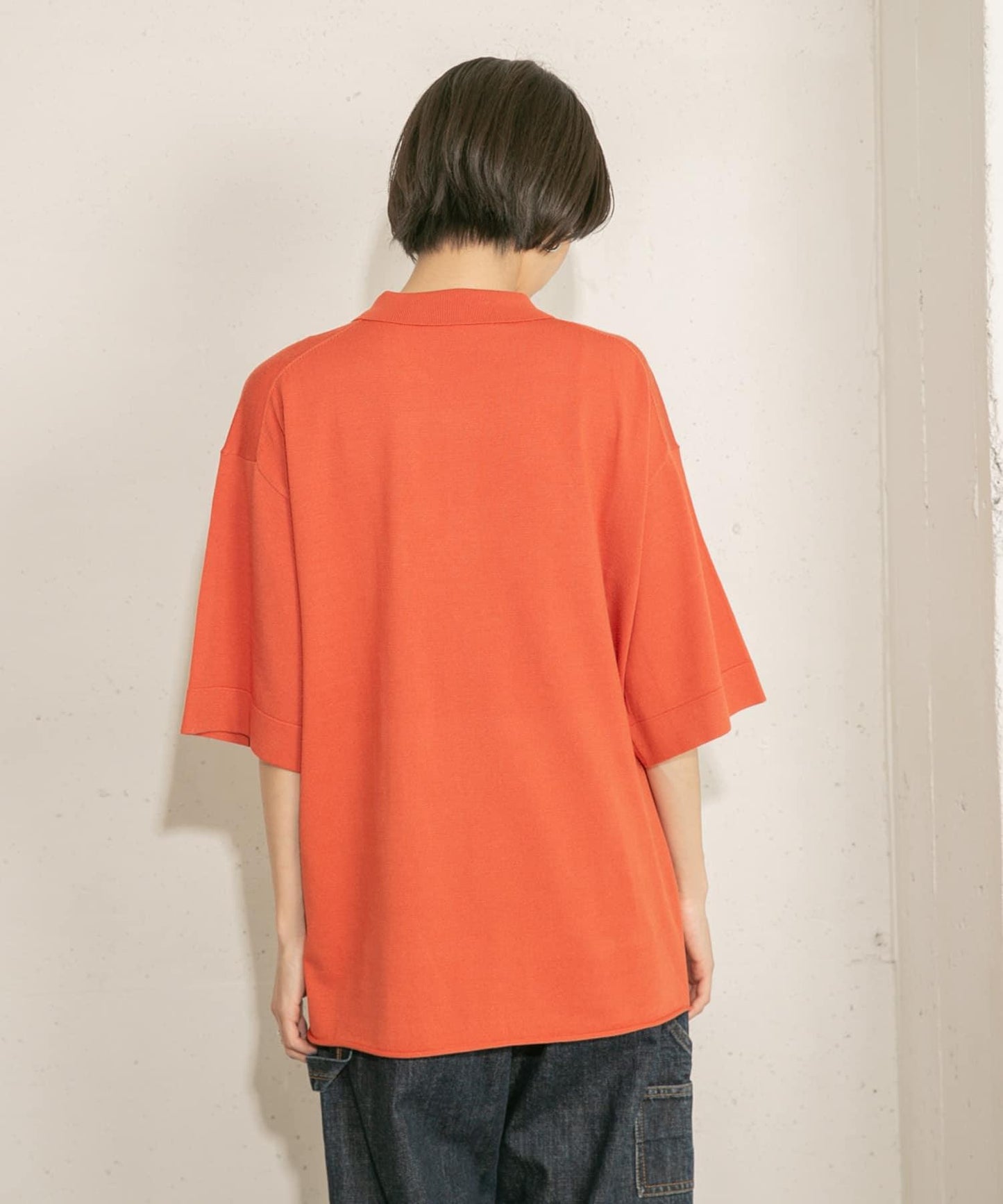 寬鬆版型針織襯衫