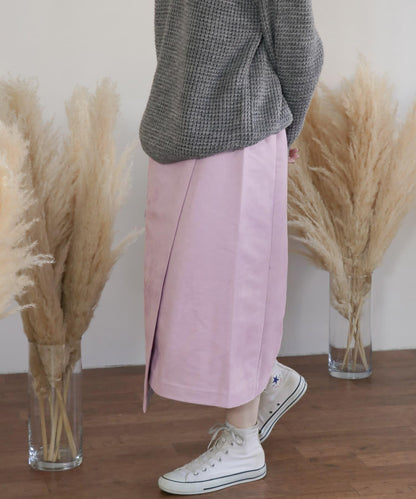 彩色麂皮包裹半身裙