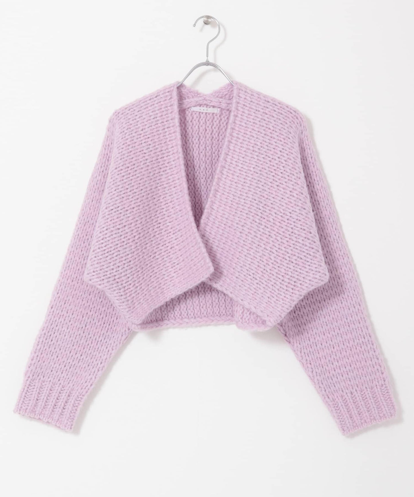 粗針短款針織開衫