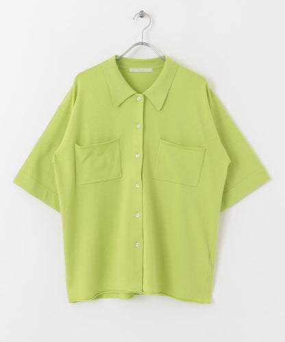 寬鬆版型針織襯衫