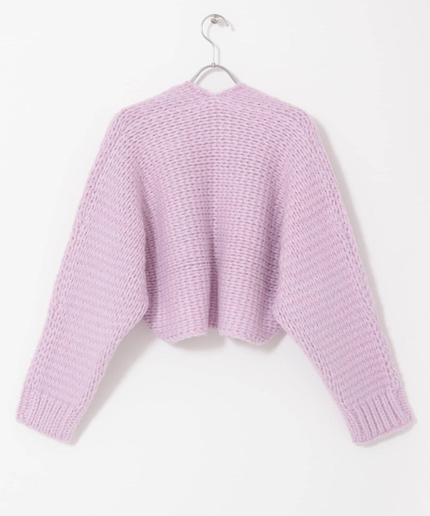 粗針短款針織開衫