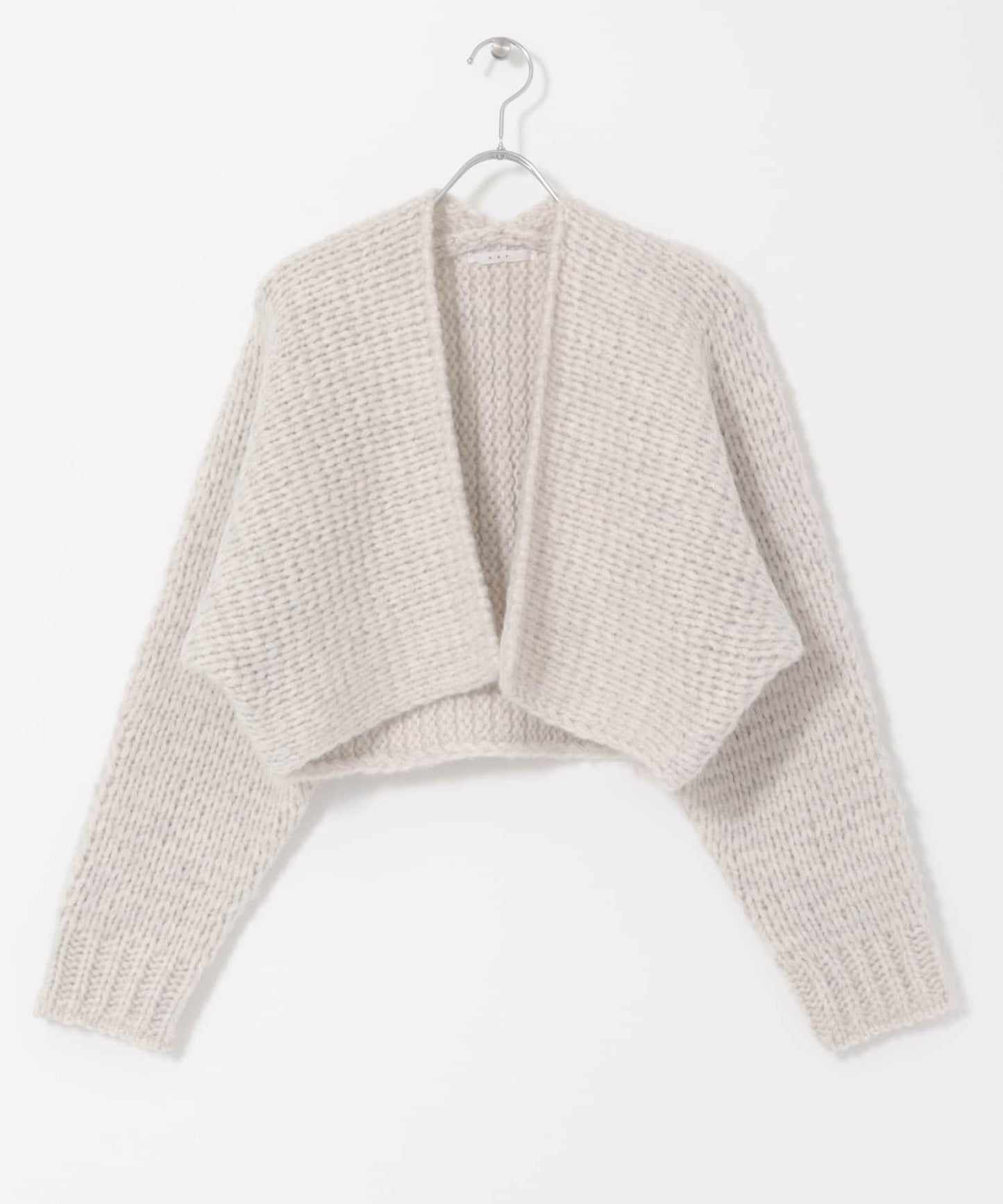 粗針短款針織開衫