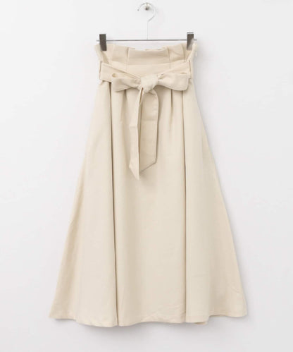 高腰蝴蝶結喇叭裙