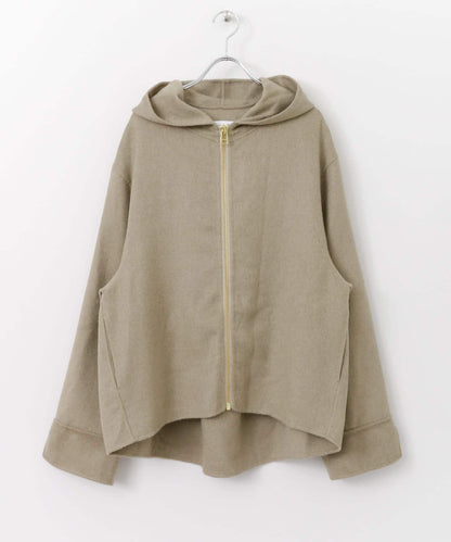 連帽寬鬆短款外套