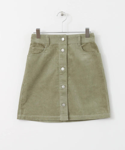 燈芯絨迷你裙∴