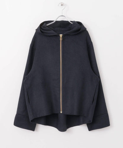 連帽寬鬆短款外套