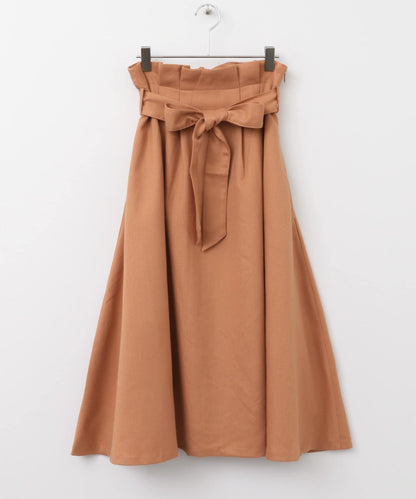 高腰蝴蝶結喇叭裙