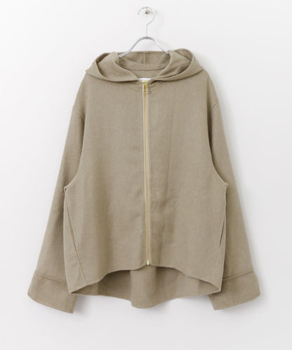 連帽寬鬆短款外套