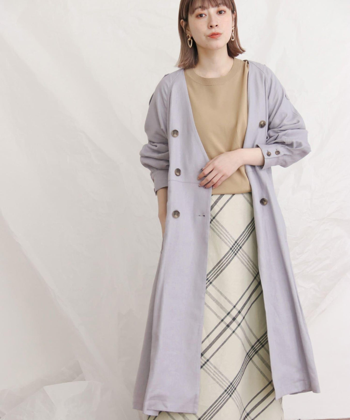 風衣連衣裙大衣∴