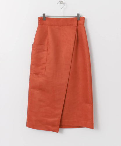 彩色麂皮包裹半身裙