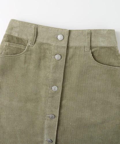 燈芯絨迷你裙∴