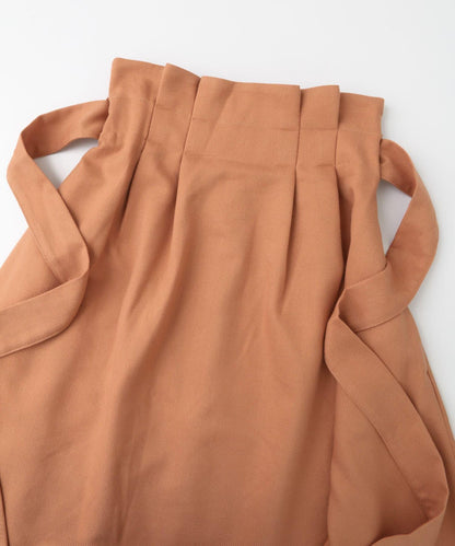 高腰蝴蝶結喇叭裙