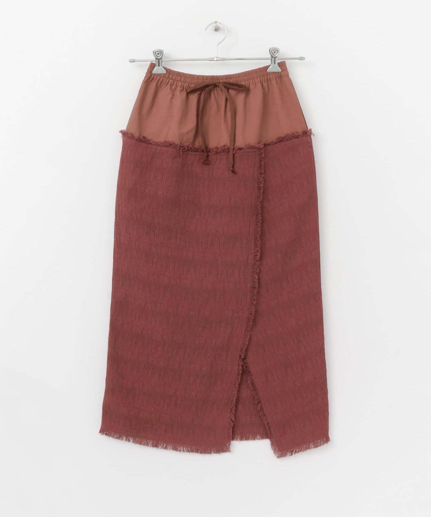 提花流蘇休閒半身裙