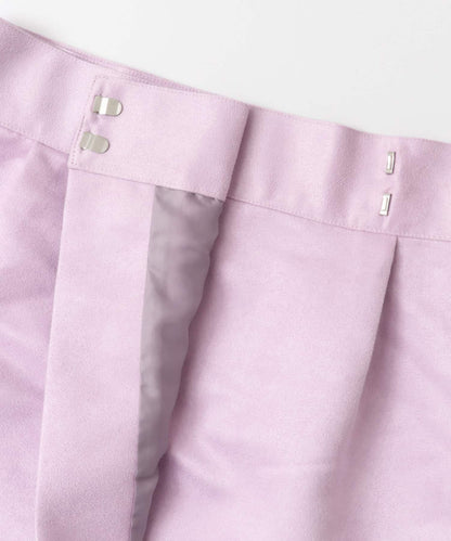 彩色麂皮包裹半身裙