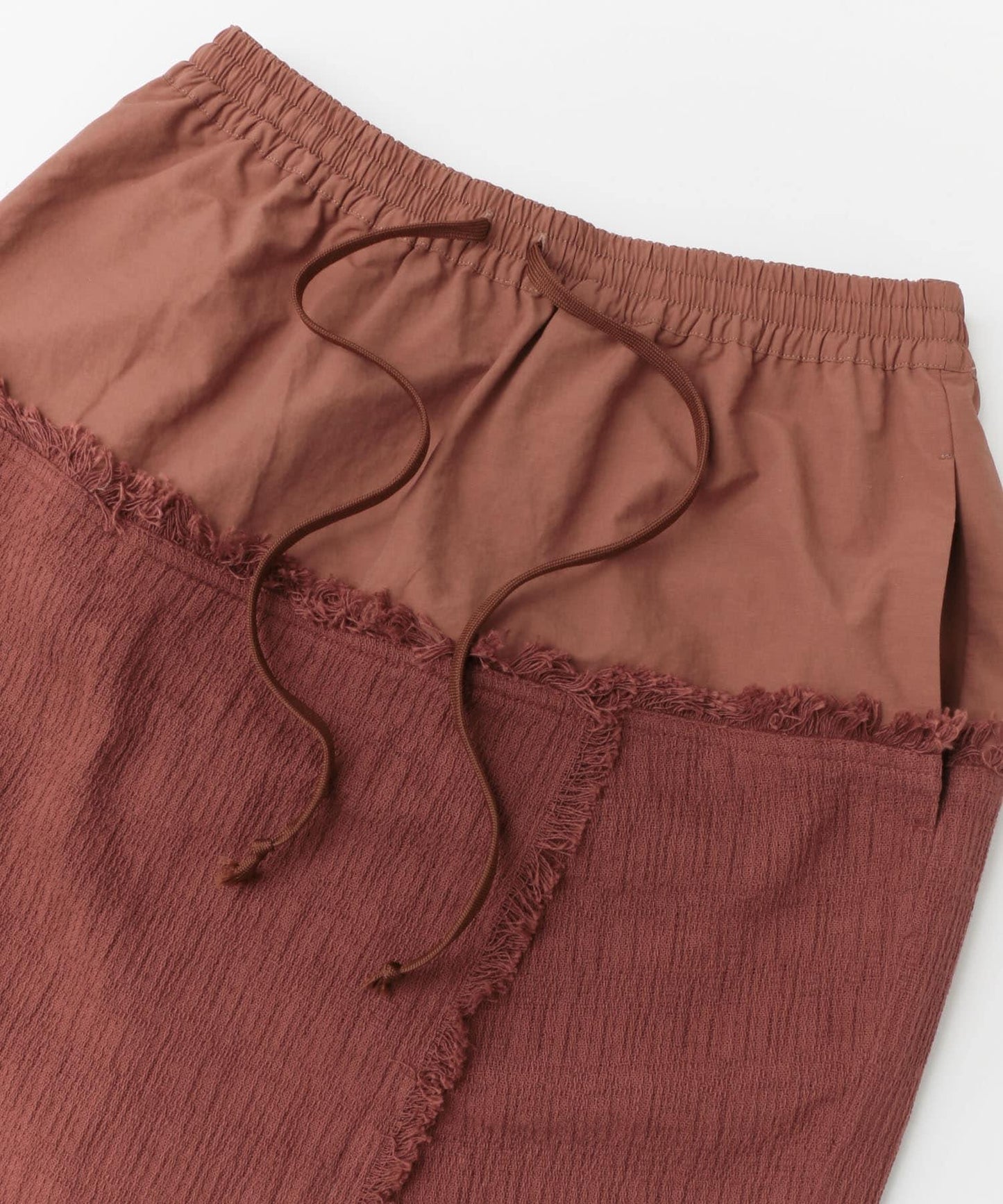 提花流蘇休閒半身裙