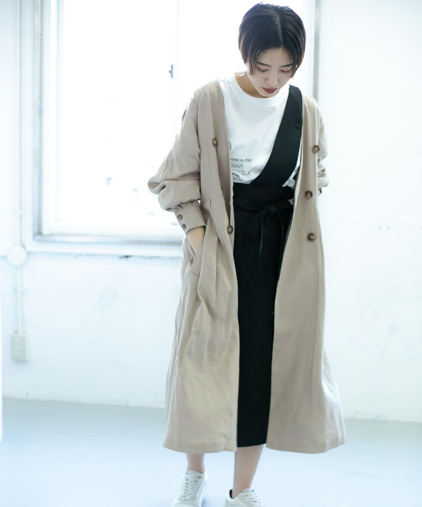 風衣連衣裙大衣∴