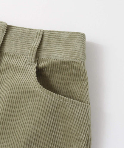 燈芯絨迷你裙∴