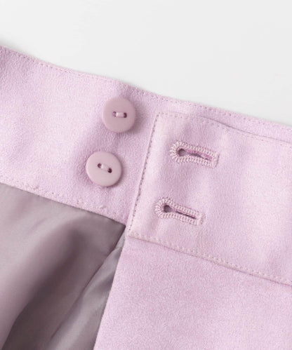 彩色麂皮包裹半身裙