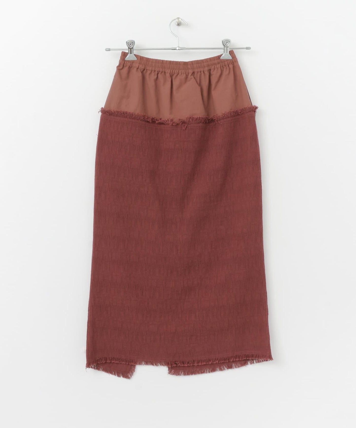 提花流蘇休閒半身裙