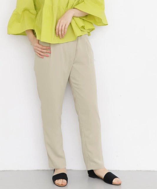 腰帶裝飾錐形褲∴