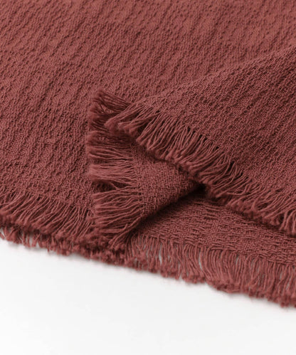 提花流蘇休閒半身裙