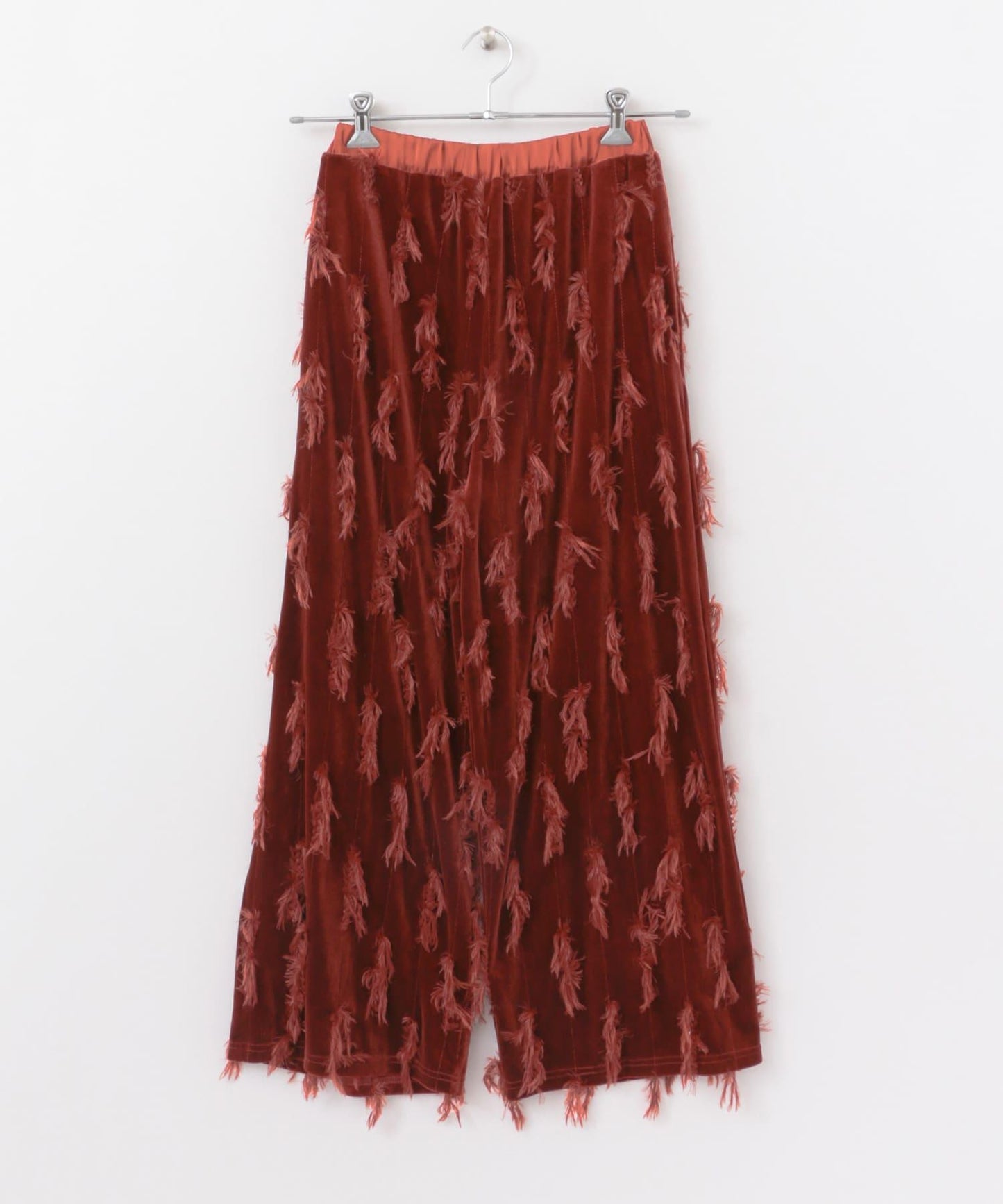 天鵝絨流蘇休閒褲∴